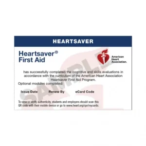 Heartsaver First Aid eCard